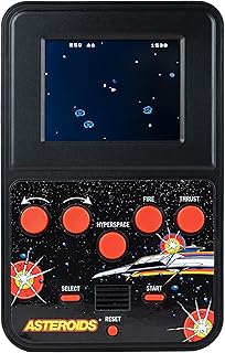 Asteroids Color Handheld Game Console – Retro Arcade Space Shooter, Portable Gaming System with Classic Sound Effects, Mini Handheld Video Game for Kids &amp; Adults, Battery Powered (4 AAA)