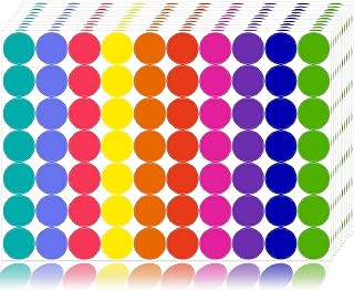 1400 PCS Colored Dot Stickers Round Color Coding Labels Classroom Must Haves, Circle Dots Labels Price Stickers Polka Circle Dot Stickers Label Stickers for Kids Office, Classroom Decor, Papers Etc