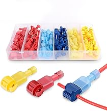 Nilight - 50004R 120 Pcs/60 Pairs Quick Splice Wire Terminals T-Tap Self-stripping with Nylon Fully Insulated Male Quick Disconnects Kit, 2 Years Warranty