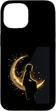 Cosmic Female Silhouette Lunar Dream Realm Stars Case for iPhone 15