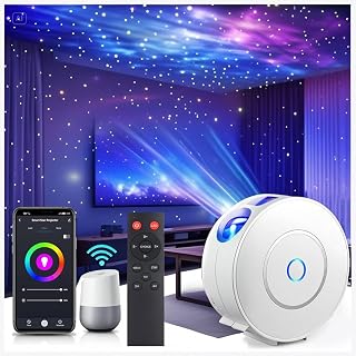 Galaxy Projector for Bedroom, Nebula Star Projector,Smart APP &amp; Voice Control Galaxy lamp, Compatible with Alexa &amp; Google Home, for Kids Adults Bedroom,Room Decor,Game Room,Party (Blue)